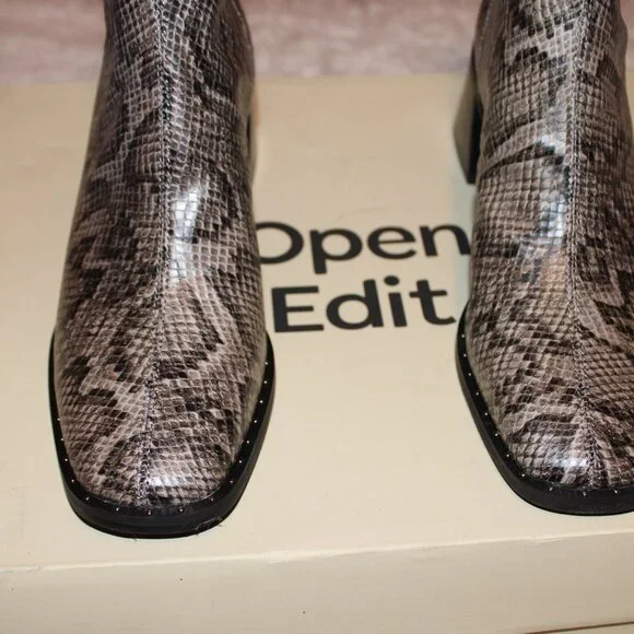 Open Edit "GIAH" Snake print short boots Sz 7 and Sz 8 avail. - Picture 9 of 12